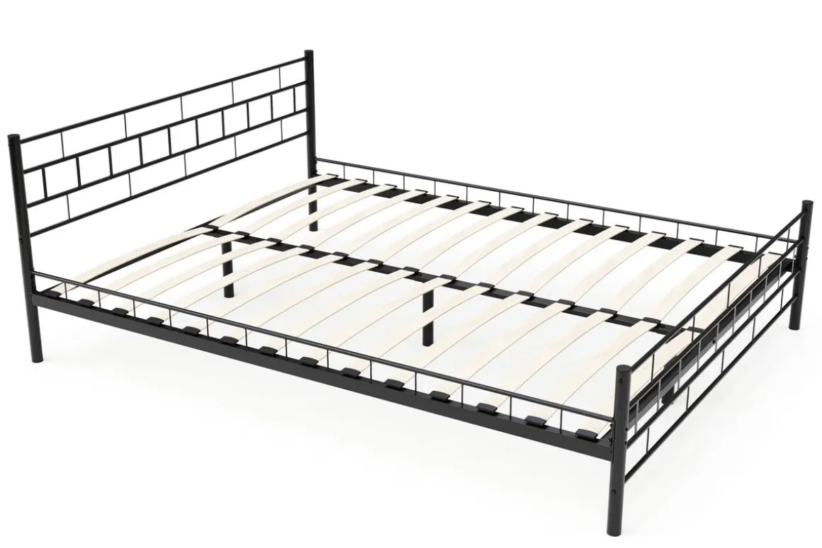 Metallbett CIEL 160 x 200 cm schwarz