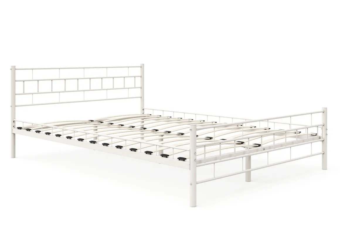 Metallbett CIEL 140 x 200 cm weiss