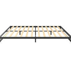 Metallbett HERTA 180 x 200 cm schwarz/natur