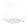 Metallbett Himmelbett COLETTE 140 x 200 cm weiss