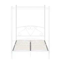 Metallbett Himmelbett COLETTE 140 x 200 cm weiss
