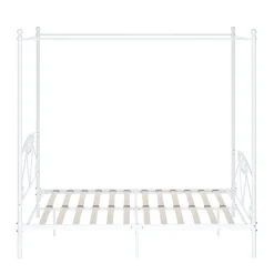 Metallbett Himmelbett COLETTE 140 x 200 cm weiss