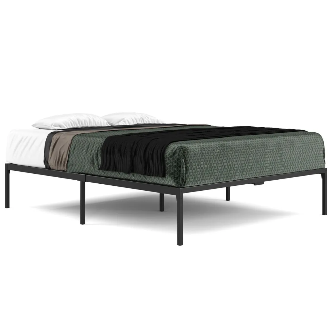 Metallbett SERENA 160 x 200 cm schwarz