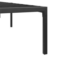 Metallbett SERENA 90 x 200 cm schwarz