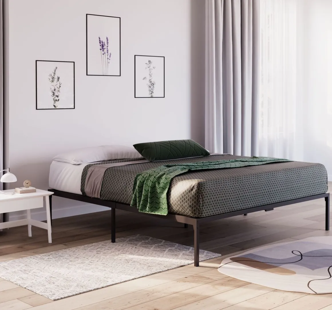 Metallbett SERENA 180 x 200 cm schwarz