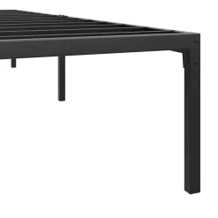 Metallbett SERENA 140 x 200 cm schwarz