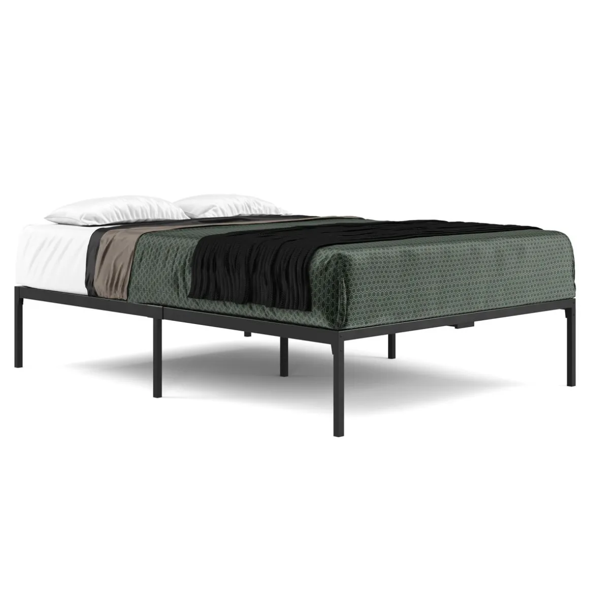Metallbett SERENA 140 x 200 cm schwarz