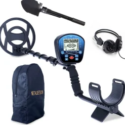 Metalldetektor Set mit Kopfhörer und Schaufel