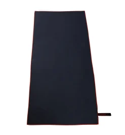 Mikrofaser Badetuch 70 x 140 cm anthrazit/rot