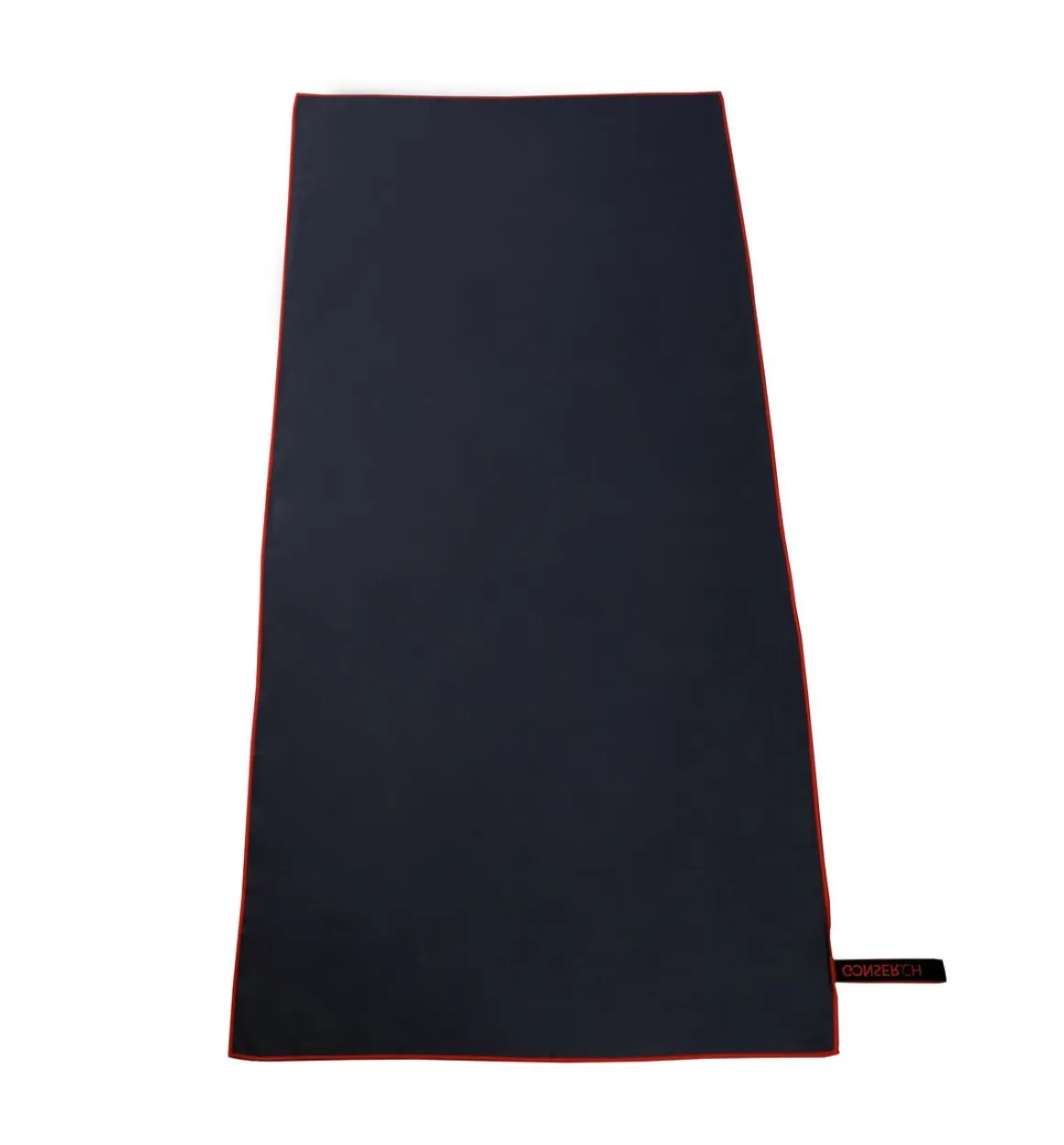 Mikrofaser Badetuch 70 x 140 cm anthrazit/rot