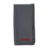 Mikrofasertuch Autoscheibe 40 x 40 cm schwarz/rot