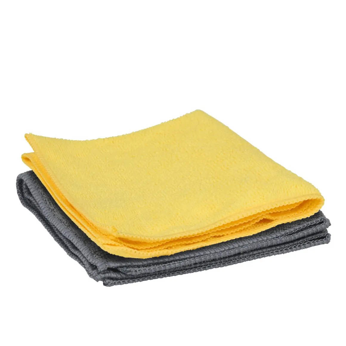 Mikrofasertuch 2er Set gelb/grau