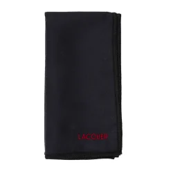 Mikrofasertuch Poliertuch 40 x 40 cm schwarz/rot