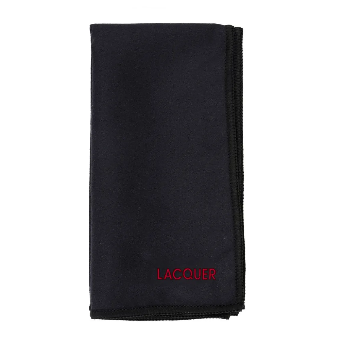 Mikrofasertuch Poliertuch 40 x 40 cm schwarz/rot