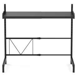 Mikrowellenregal Metall 36 - 65 cm schwarz