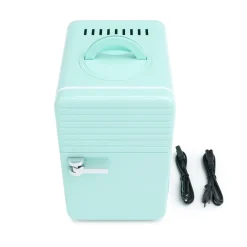 Minikühlschrank Retro 6L tragbar mint