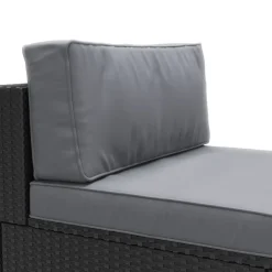 Mittelteil Rattanlounge KRETA schwarz/anthrazit