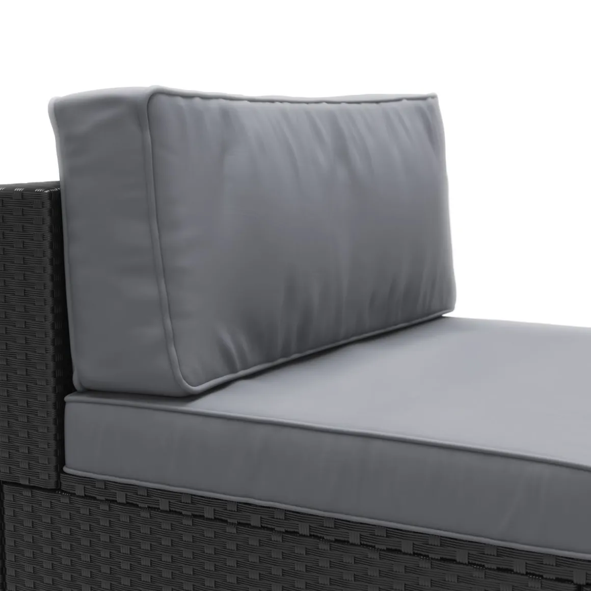 Mittelteil Rattanlounge KRETA schwarz/anthrazit