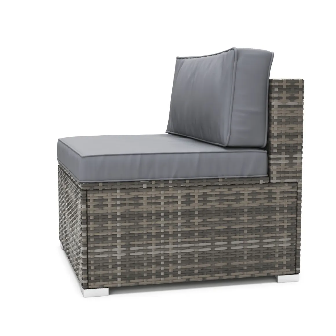 Mittelteil Rattanlounge KRETA grau/anthrazit