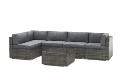 Mittelteil Rattanlounge KRETA grau/anthrazit