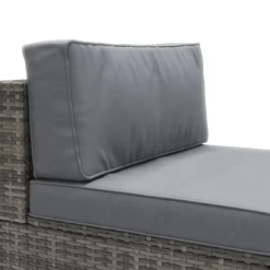 Mittelteil Rattanlounge KRETA grau/anthrazit