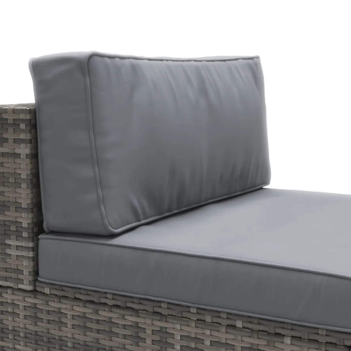 Mittelteil Rattanlounge KRETA grau/anthrazit