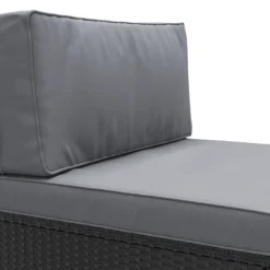 Mittelteil Rattanlounge LINDOS schwarz/anthrazit