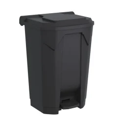 Mülltonne 80L mit Deckel schwarz