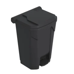 Mülltonne 80L mit Deckel schwarz