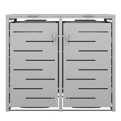 Mülltonnenbox 480L silber