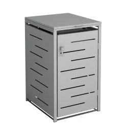Mülltonnenbox 240L silber