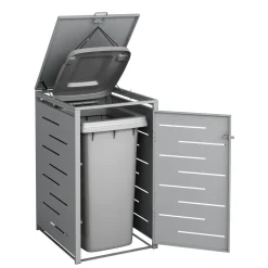 Mülltonnenbox 240L silber