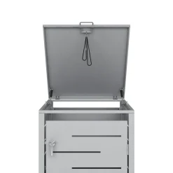 Mülltonnenbox 240L silber