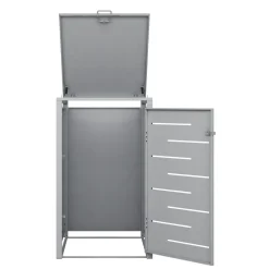 Mülltonnenbox 240L silber