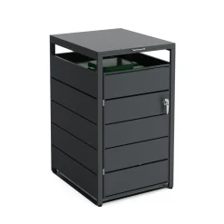 Mülltonnenbox Stahl 1 Fach 240L anthrazit