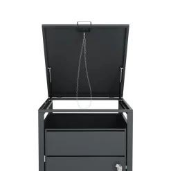 Mülltonnenbox Stahl 1 Fach 240L anthrazit