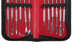 Modellierwerkzeug Set Metall mit Etui 13-teilig