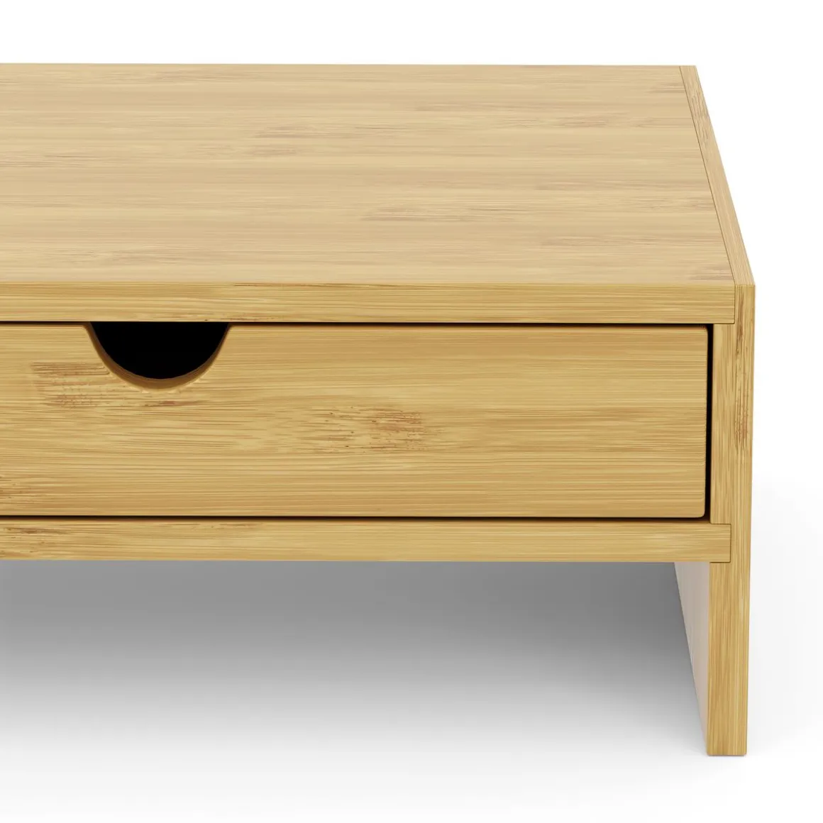 Monitorständer Bambus AURIVA 47 x 18 x 11 cm natur
