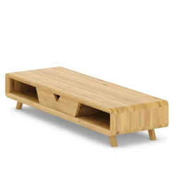 Monitorständer Bambus 62 x 20 x 12 cm natur