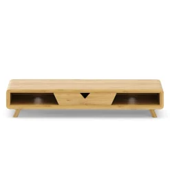 Monitorständer Bambus 62 x 20 x 12 cm natur