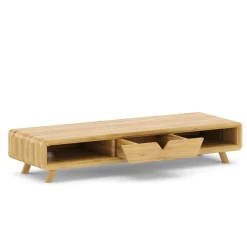 Monitorständer Bambus 62 x 20 x 12 cm natur