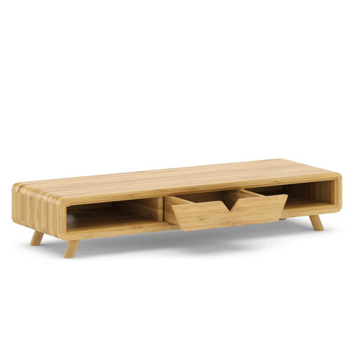 Monitorständer Bambus 62 x 20 x 12 cm natur