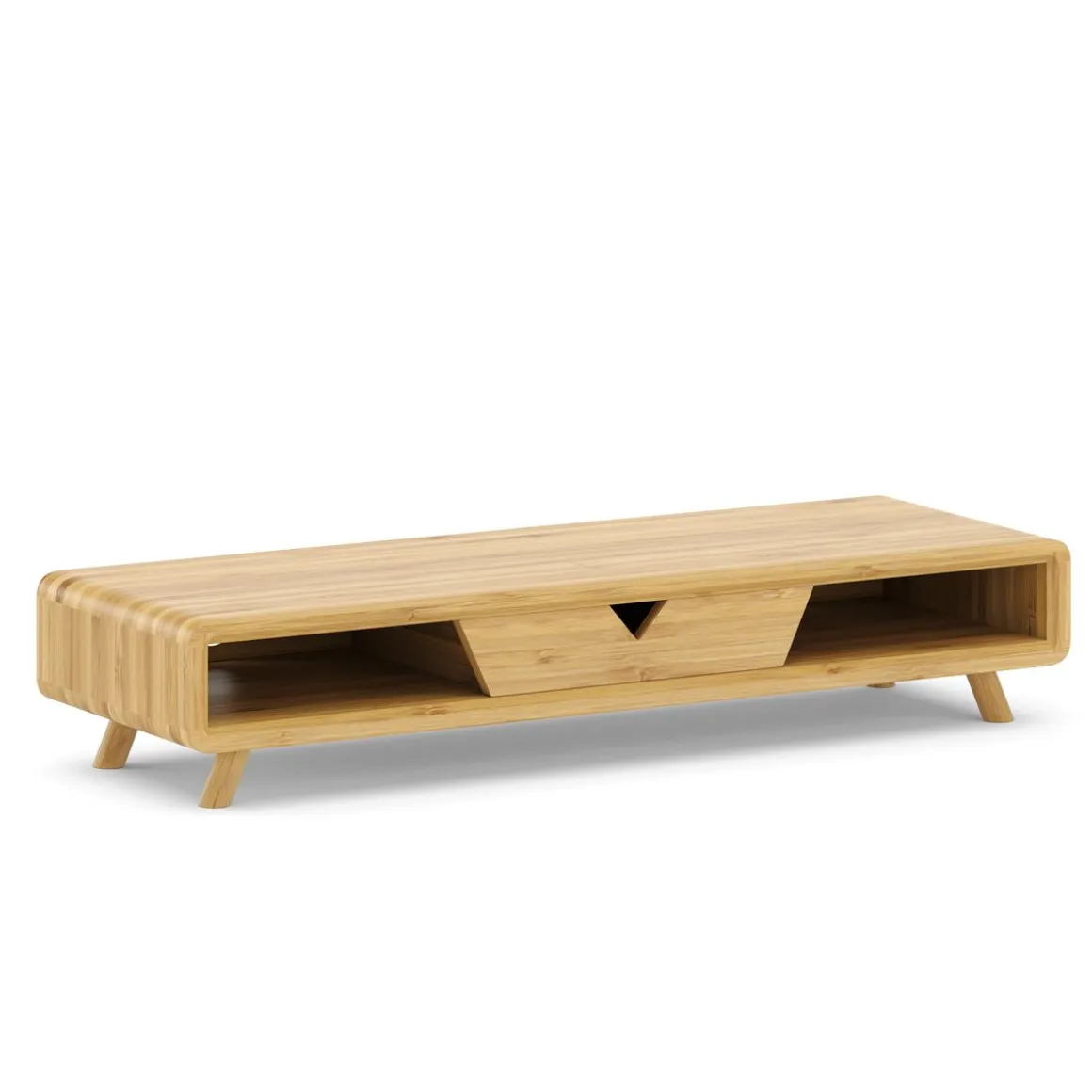 Monitorständer Bambus 62 x 20 x 12 cm natur