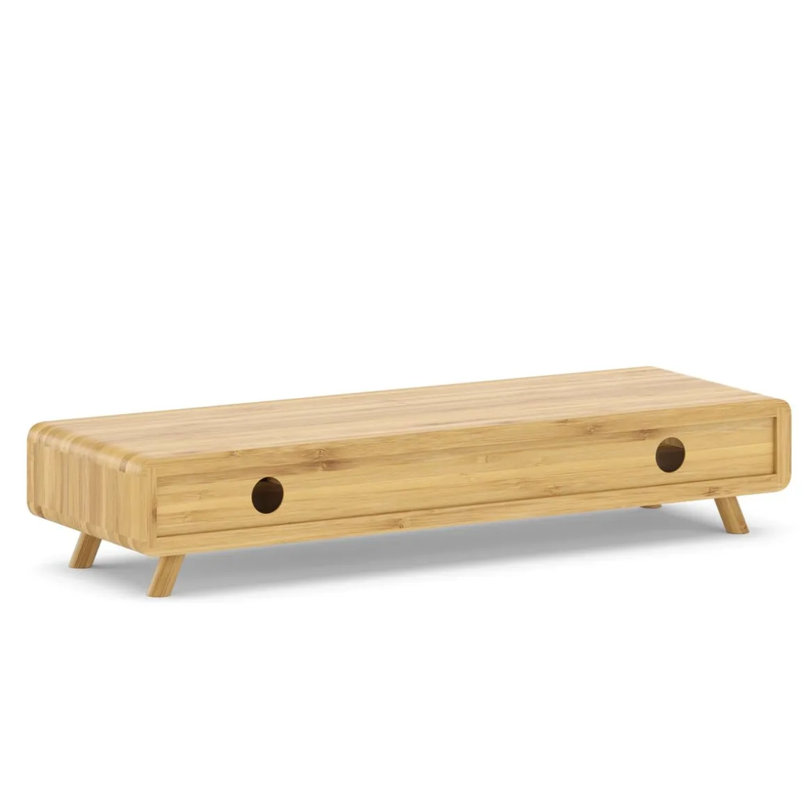 Monitorständer Bambus 62 x 20 x 12 cm natur