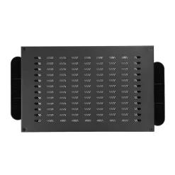 Monitorständer mit Schublade und Stiftehalter 49 x 25 x 15 cm schwarz
