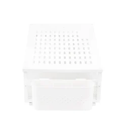 Monitorständer mit Schublade und Stiftehalter 49 x 25 x 15 cm weiss