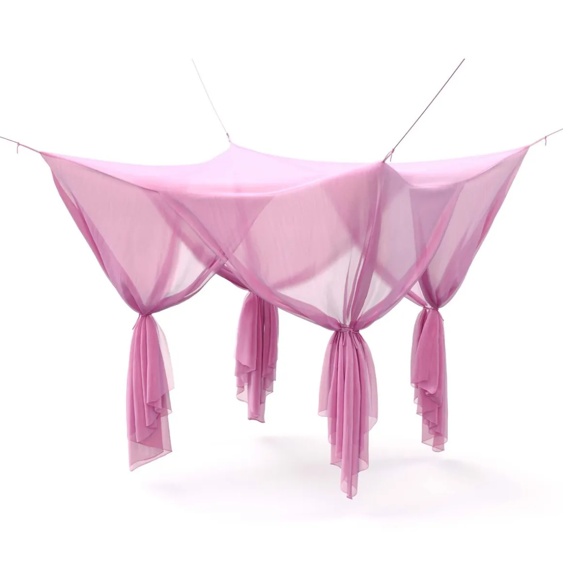 Moskitonetz 220 x 210 cm pink