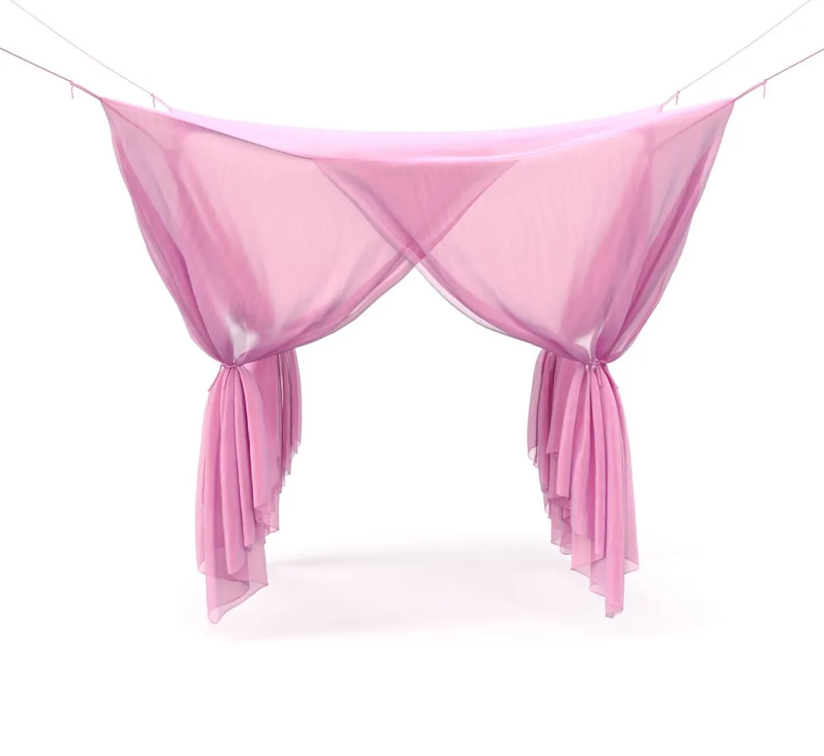 Moskitonetz 220 x 210 cm pink