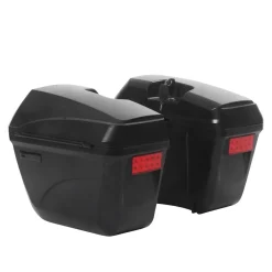 Motorrad Seitenkoffer 2er Set 23L schwarz