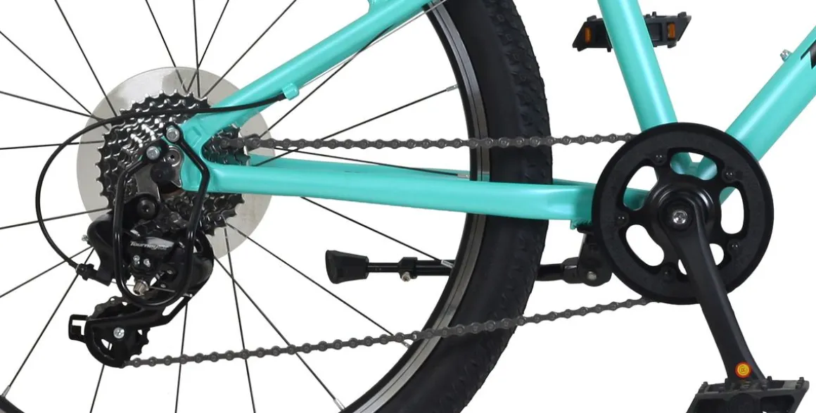Mountainbike Jugendvelo JOYRIDE 24" türkis